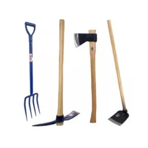 4 Herramientas Hermasur® Hacha, Pico, Azada, Pala Dentada