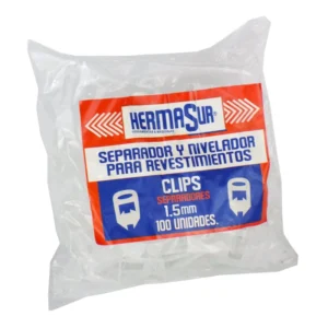 Clip Nivelador para Revestimientos 1.5mm Bolsa 100 Unidades