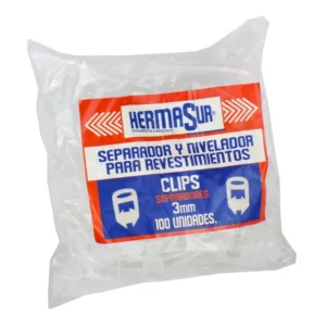 Clip Nivelador para Revestimientos 3mm Bolsa 100 Unidades