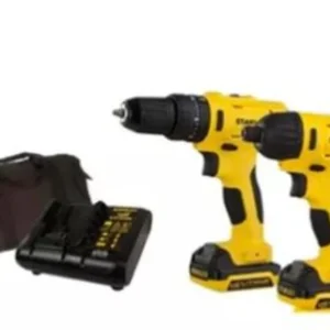 Combo Taladros Stanley Percutor + Atornillador + Bolso12v
