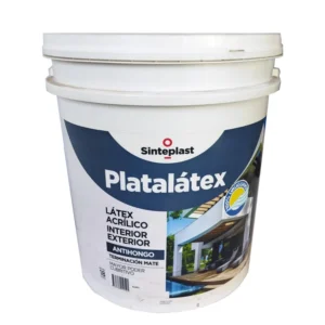 Platalátex Acrílico Antihongo Blanco 18lts