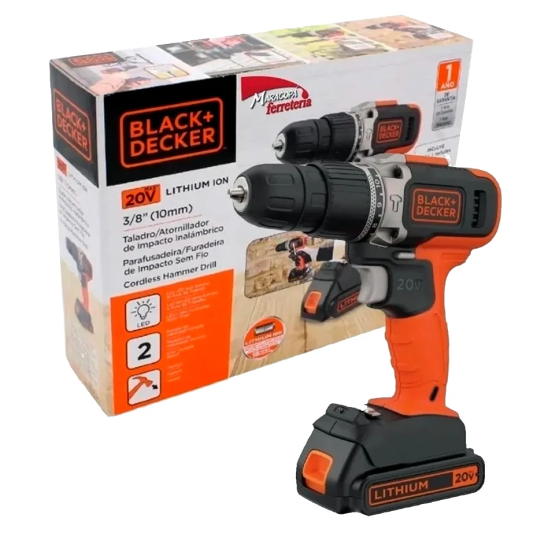 Taladro Atornillador Inalámbrico Black&Decker Bcd702c1 20v - Image 3